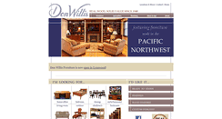 Desktop Screenshot of donwillisfurniture.com